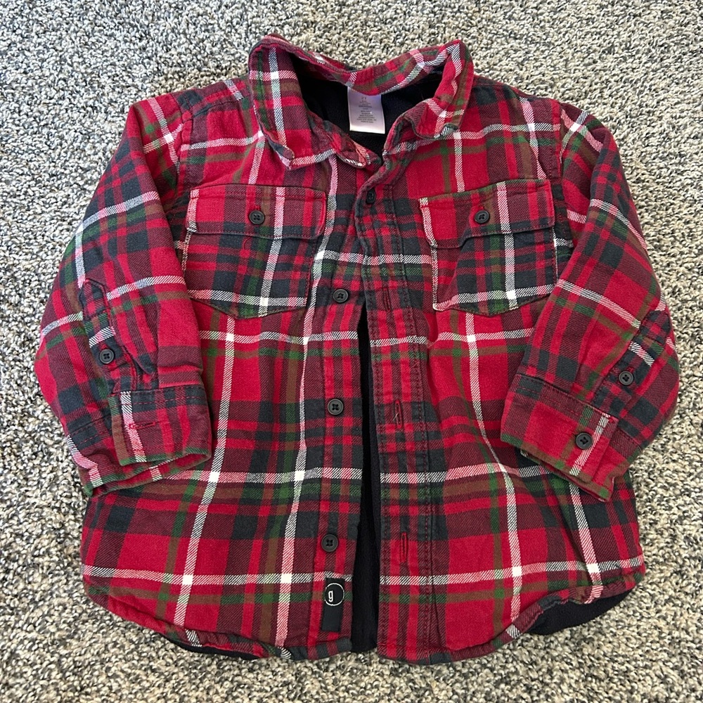 Classic Plaid Button-Down Shirt/Jacket for Kids